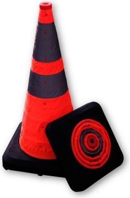 Actual product image Rs Pro Orange fabric traffic cone, H 50 cm with weighting, traffic