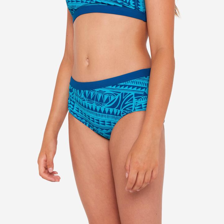 Produktbild Nabaiji Sportbikini Hose Mädchen - 500 Kamyleon Fatu blau/türkis (10, 11, 12)