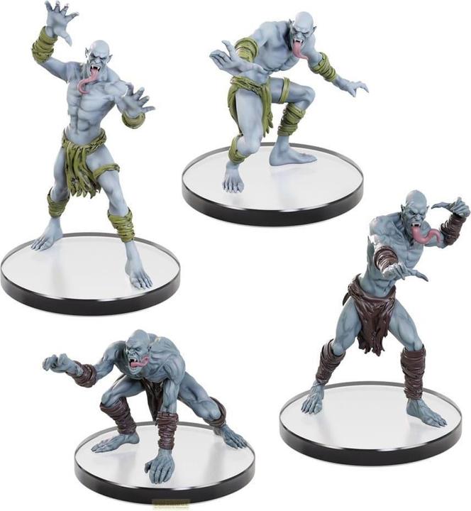 Actual product image Wizkids D&D Icons of the Realms miniatures prépeintes Undead Armies - Ghouls & Ghasts Set