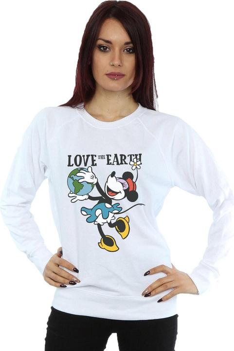 Actual product image Disney Womens/Ladies Mickey Mouse Love The Earth Sweatshirt (M)