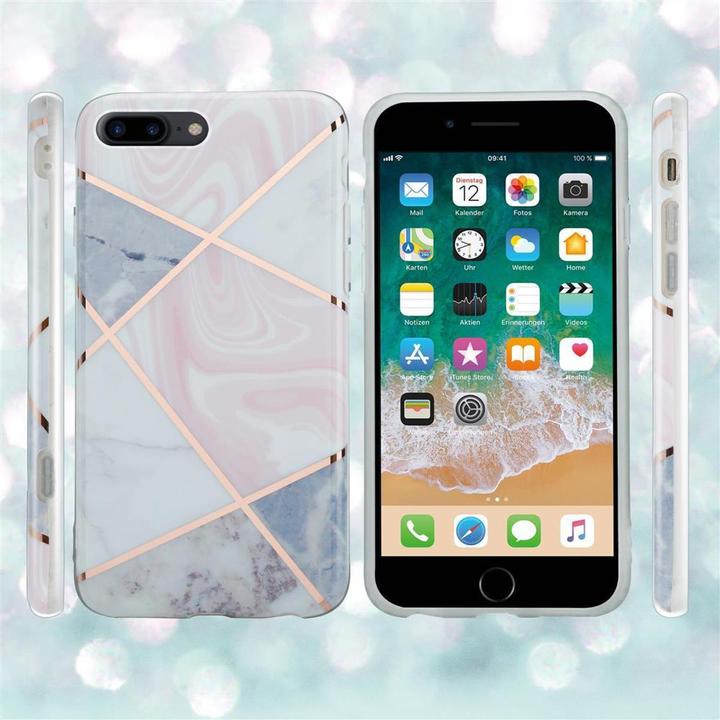 Actual product image Cadorabo IMD TPU Colorful Marble Cover (Apple iPhone 7 Plus, Apple iPhone 7s Plus)