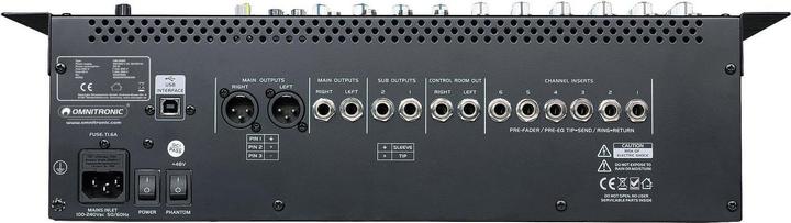 Produktbild Omnitronic LMC2022FX USB MISCHPULT (Studio- und Livemixer)