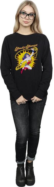 Actual product image Womens/Ladies Wonder Woman Leap Sweatshirt (M)