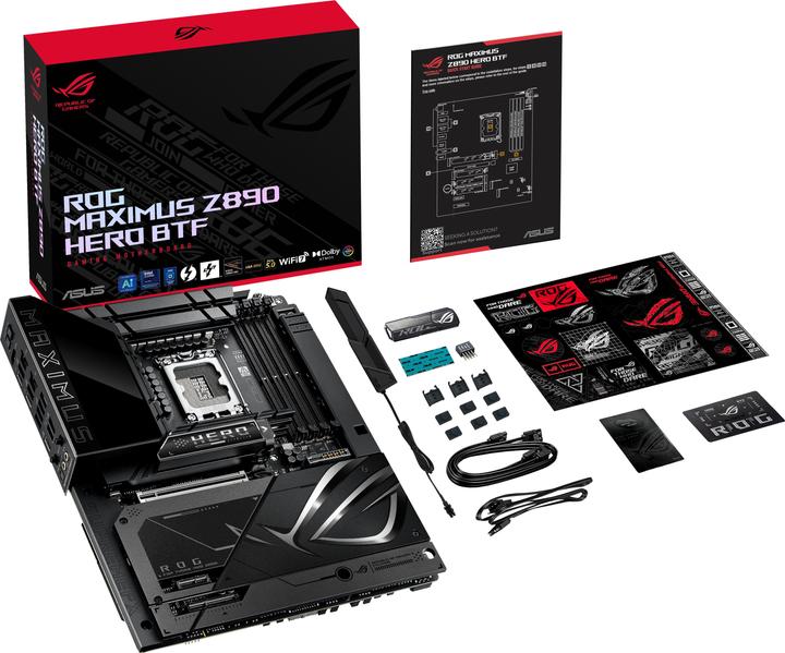 Produktbild ASUS Rog Maximus Z890 Hero Btf (LGA 1851, Intel Z890, ATX)