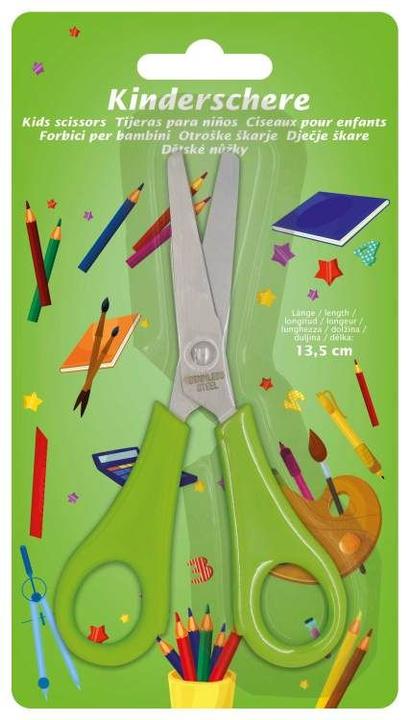 Produktbild Kleiber Bastelschere, rund, L„nge: 135 mm, grn (13.50 cm)