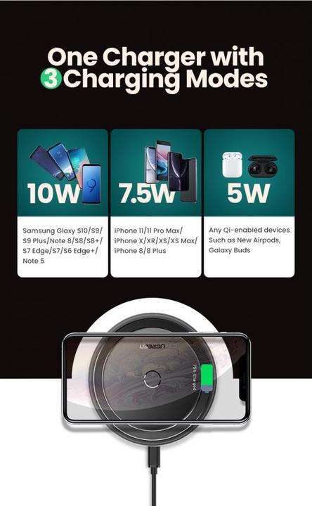Actual product image Ugreen Wireless Charging Pad (10 W)