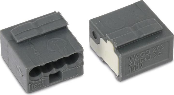 Produktbild Wago Steckklemme Micro-Wago 4-fach schwarz