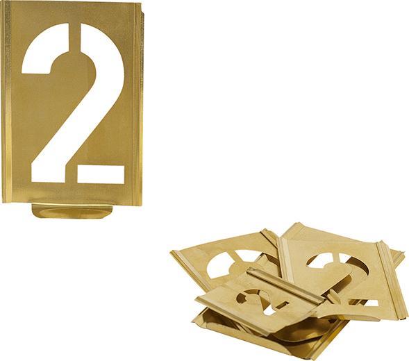 Actual product image Kukko Marking stencil set 327 numbers 0-9 lettering h.70mm special sheet
