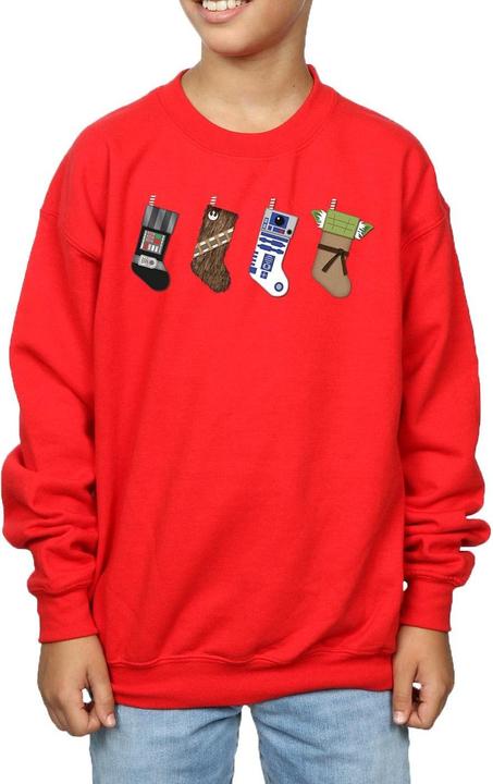 Actual product image Star Wars Boys Christmas Stockings Sweatshirt (140, 146)