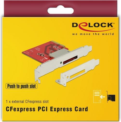 Image du produit Delock PCI Express > 1x slot CFexpress externe (PCI-E x4)