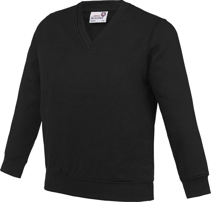 Actual product image Awdis Childrens/Kids Academy V Neck Sweatshirt (158)