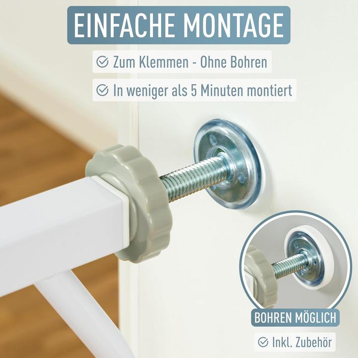 Produktbild IB-Style Treppenschutzgitter Berrin für Babys und Haustiere, 58-185 cm (108 cm)