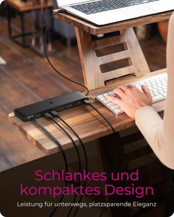 Produktbild Icy Box IB-DK2116-C (USB-C, 8 Ports)