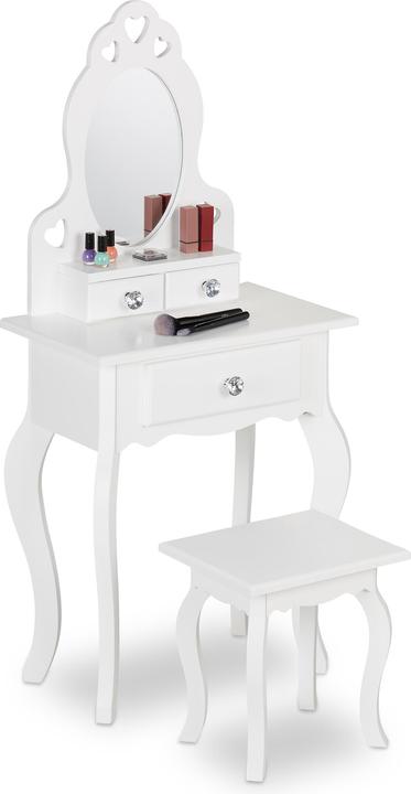 Image du produit Relaxdays Coiffeuse pour enfants (50 x 30 x 110 cm)