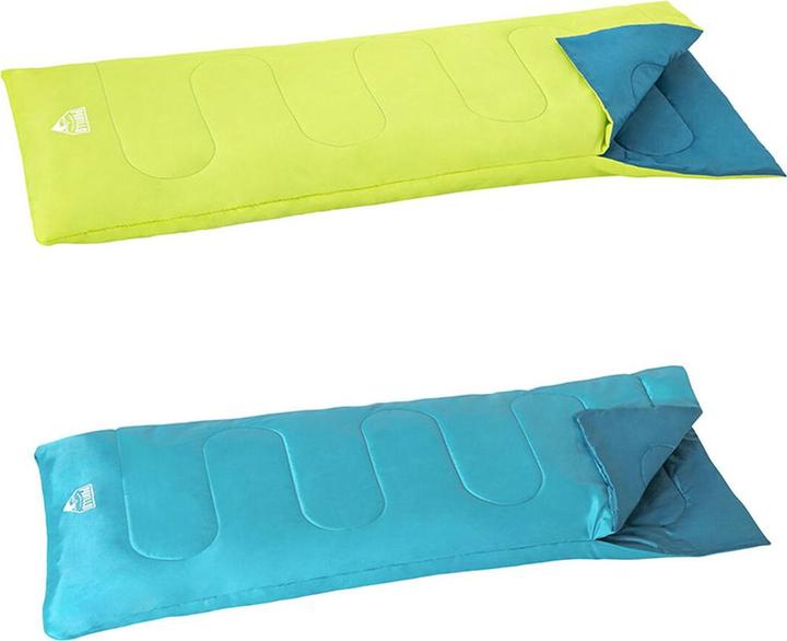 Actual product image Bestway 68099 sleeping bag Mummy shaped sleeping bag Polyester Blue (180 cm)