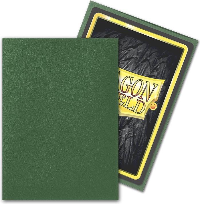 Actual product image Arcane Tinman Sleeves Matte Dragon Shield (100) - Forest Green (63X88mm)