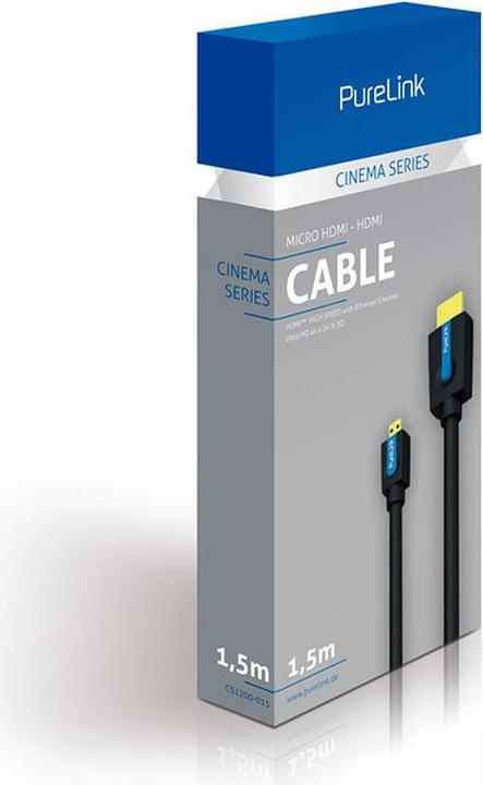 Produktbild Purelink micro HDMI (Typ D) — HDMI (Typ A) (3 m, HDMI)