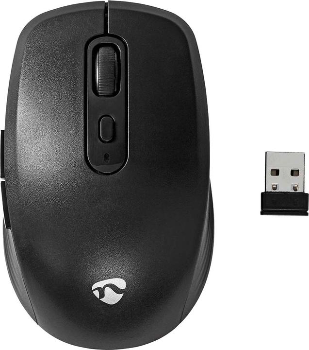 Produktbild Nedis Mouse | Drahtlos | 800 / 1200 / 1600 dpi | Einstellbar DPI | Anzahl Knöpfe: 6 | Rechtshändig (Kabellos)