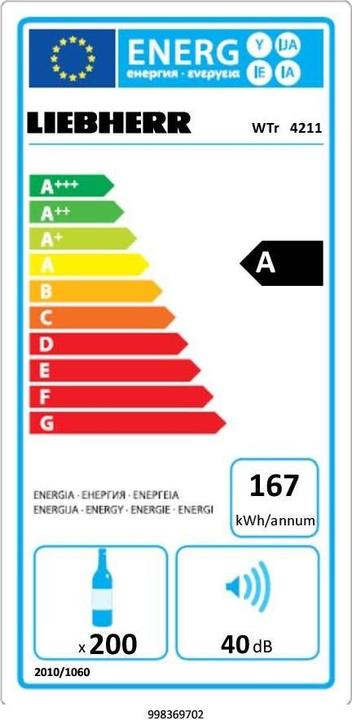 Energie-Label Liebherr WTr 4211 Vinothek