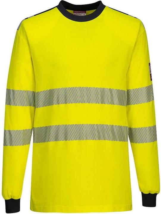 Portwest Mens PW3 Flame Resistant Hi-Vis Long-Sleeved T-Shirt