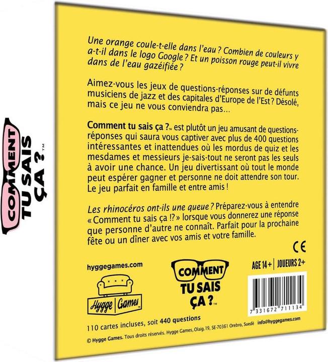 Actual product image Games (French)