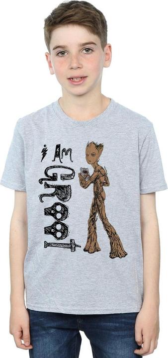 Image du produit - T-shirt AVENGERS INFINITY WAR AM TEENAGE GROOT - Garçon (140, 146)