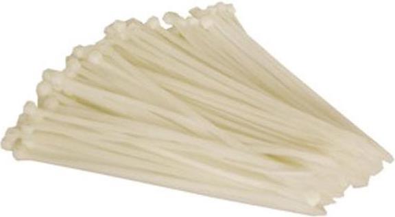 Velleman NYLON CABLE BINDING SET - 4.6 mm x 200 mm - white (100 pcs.) (200 mm, 100 pcs.)