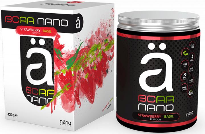 Actual product image Nanosupps BCAA nano (Strawberry-basil, 1 pcs., 420 g)