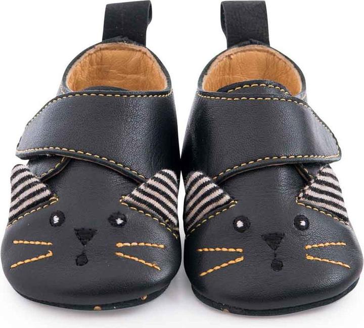 Produktbild Moulin Roty Lederschühchen schwarze Katze 6/12 Monate, Les Moustaches (12)