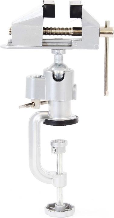 Produktbild XPOtool Mini Schraubstock 360° 78mm drehbar Tischschraubstock Aluminium Werkbank (50 mm)