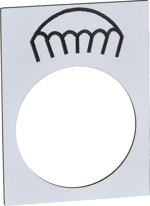 Schneider Electric Bezeichnungsschild, 30x40mm, weiss, ZB2BY4933