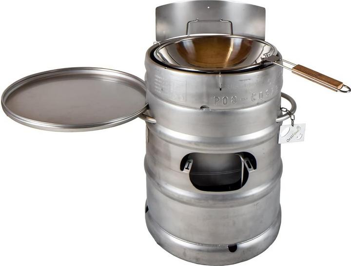 Produktbild Ich-zapfe Wok, Wok Grill, Wok Edelstahl für Grillfass