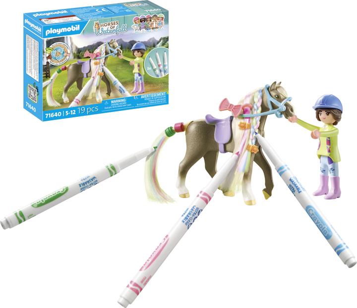 Immagine prodotto Playmobil Set creativo con cavallo e matite (71640, Cavalli Playmobil della cascata)