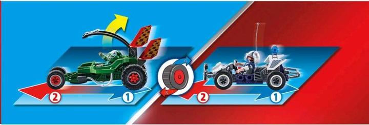 Immagine prodotto Playmobil Kart della polizia: l'inseguimento del rapinatore di casseforti (70577, Playmobil City Life)