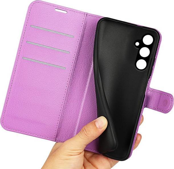 Actual product image MU Classic Litchi Leather Bookcover Series (Samsung Galaxy A15 5G)