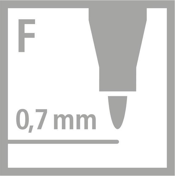 Immagine prodotto STABILO Penna universale OHPen solubile in acqua (Nero, 0.70 mm, 10 x)