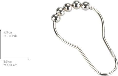 Actual product image Wenko Shower curtain rings