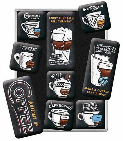 Produktbild Nostalgic-Art Merchandising Magnet-Set Anatomy of Coffee