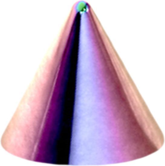 Star Piercing Cone farbig (Titan G23, ohne Messing)