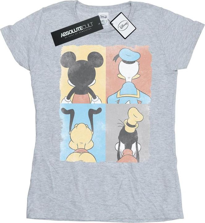 Actual product image Disney Womens/Ladies Mickey Mouse Four Backs Cotton T-Shirt (S)