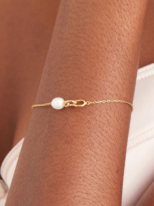 Actual product image Ania Haie Bracelet Pearl Power B043-01G Ladies (16.50 cm, Plata Esterlina 925)