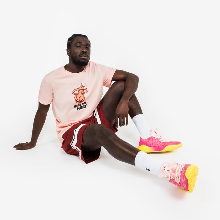 Actual product image Tarmak Men's/Women's Basketball Shorts SH 900 AD NBA - Red Burgundy (S)