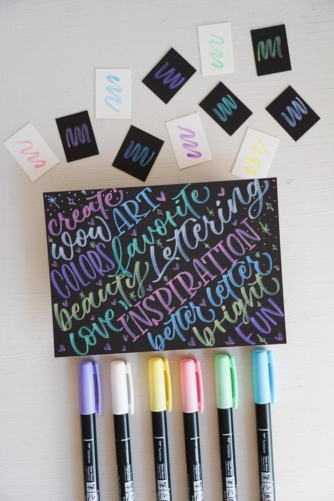 Produktbild Tombow Kalligraphie-stift (Mehrfarbig, 1 x)