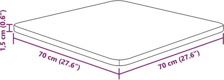 Produktbild VidaXL Isabel (70 x 70 x 1.5 cm)