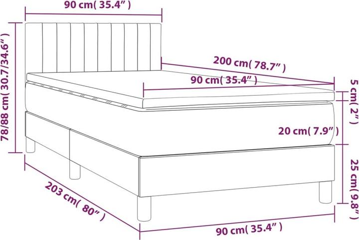 Image du produit VidaXL Yarkona (90 x 200 cm, 90 x 200 cm)