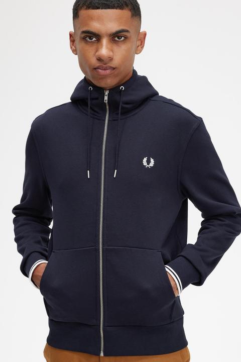 Produktbild Fred Perry Hooded Jacket Navy (S)