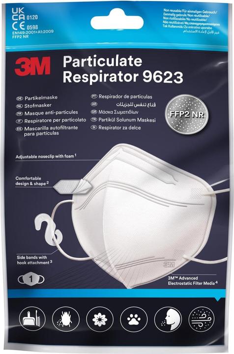 3M Atemschutzmaske 9623 (FFP2, 3 x)