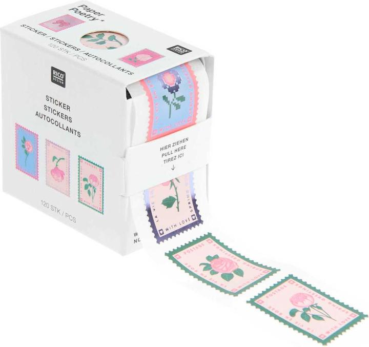 Produktbild Rico Design Stickerrolle "Briefmarken"