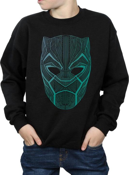 Immagine prodotto Black Panther Tribal Mask Felpa Ragazzi (152, 158)