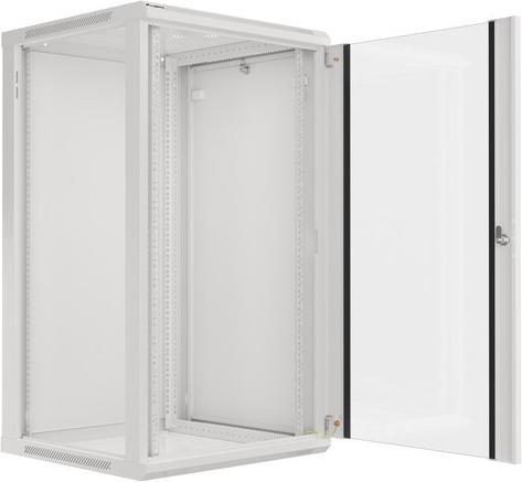 Produktbild Lanberg Wand- Rack 19 " 22U 600x600mm grau (22 HE, 19 Zoll Rack)